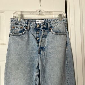 Zara hi-rise mom jeans